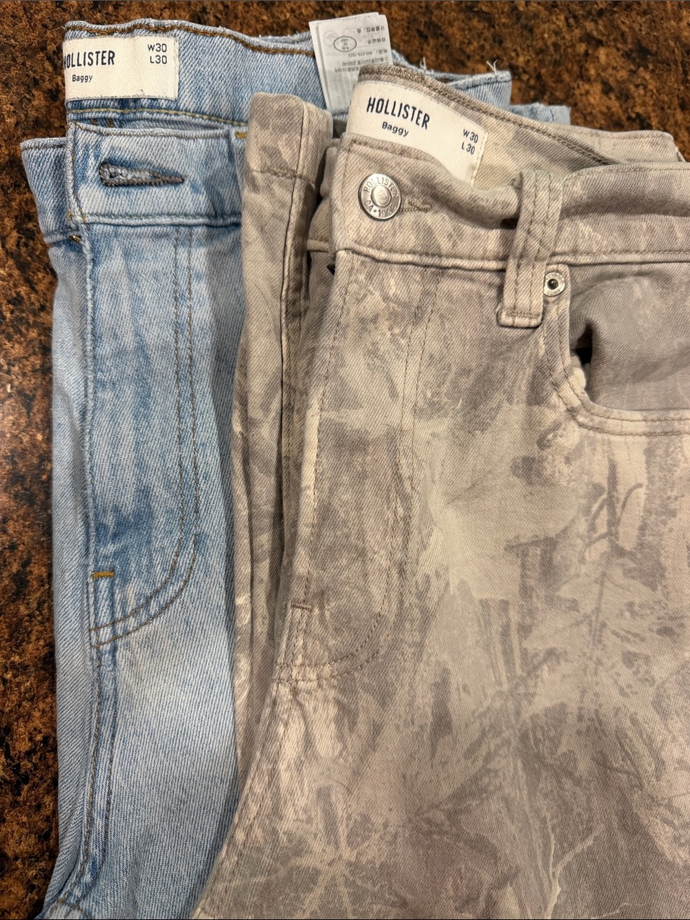Hollister Men’s Baggy Fit Jeans lot- 30x30